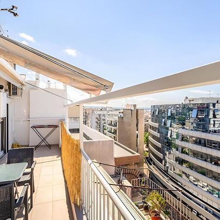 Elegant, Modern & Spacious Apartment In Thessaloniki With Balcony Buitenkant foto